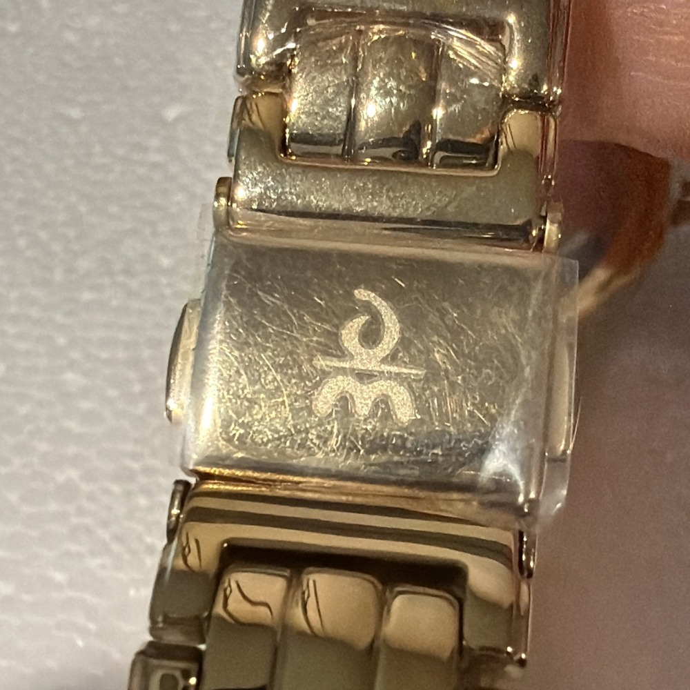 Danbury Mint Gold-tone Watch MOP Dial and Crystal Tennis Bracelet Box Set NWOT - Picture 6 of 8
